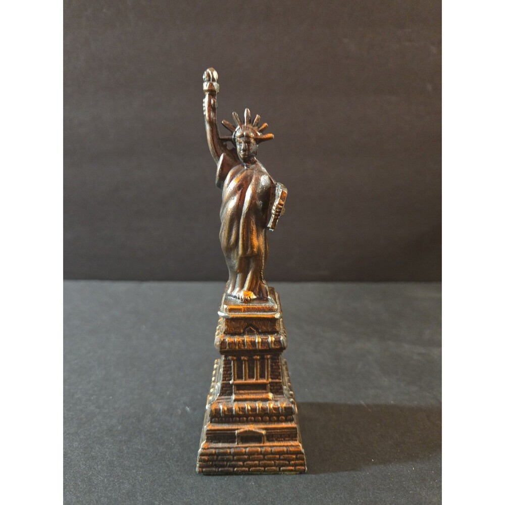 Vintage  Statue of Liberty Metal Souvenir Copper Color New York Lady Liberty
